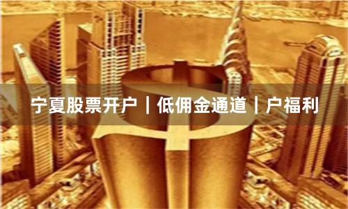 宁夏股票开户｜低佣金通道｜户福利