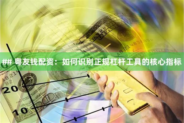 ## 粤友钱配资：如何识别正规杠杆工具的核心指标